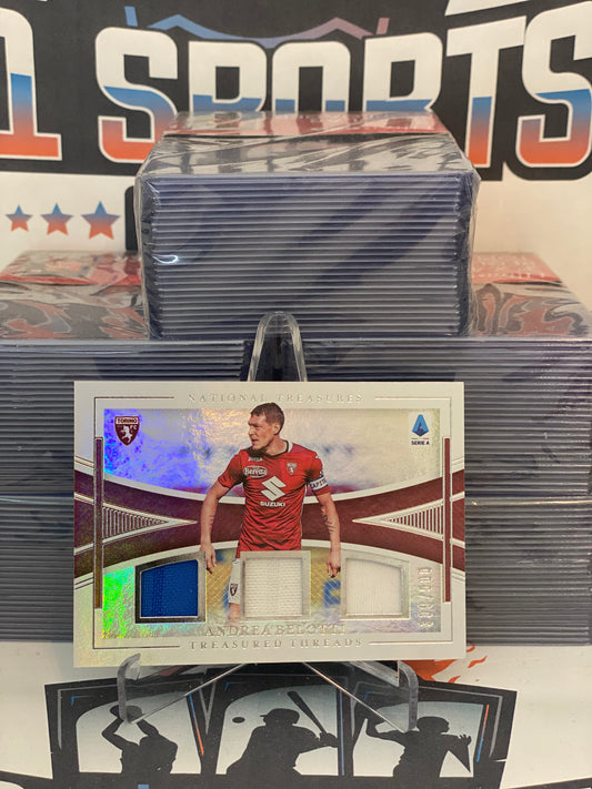 2020 Panini National Treasures (Treasured Threads Relic 339/500) Andrea Belotti #TT-AB