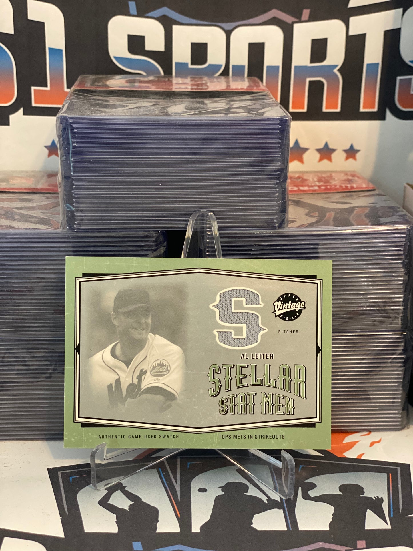 2004 Upper Deck Vintage (Stellar Stat Men Relic) Al Leiter #SSM-20