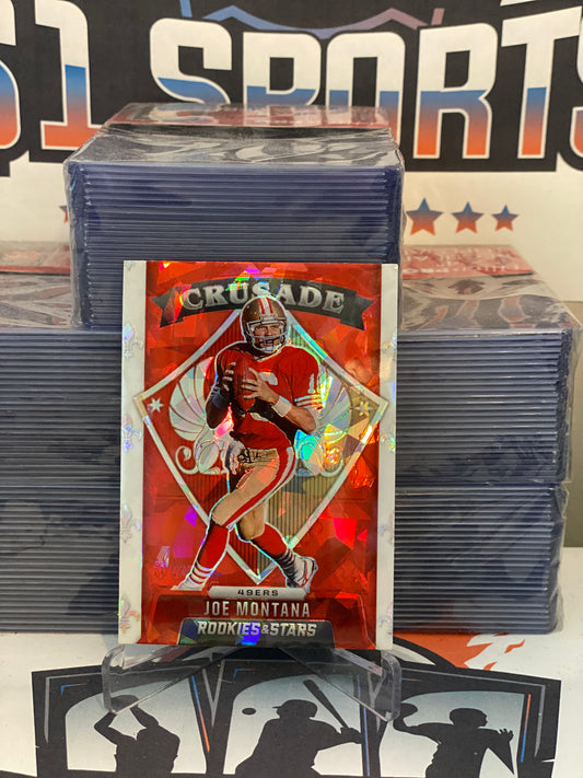 2021 Panini Rookie & Stars (Red Ice Prizm, Crusade) Joe Montana #CR-11