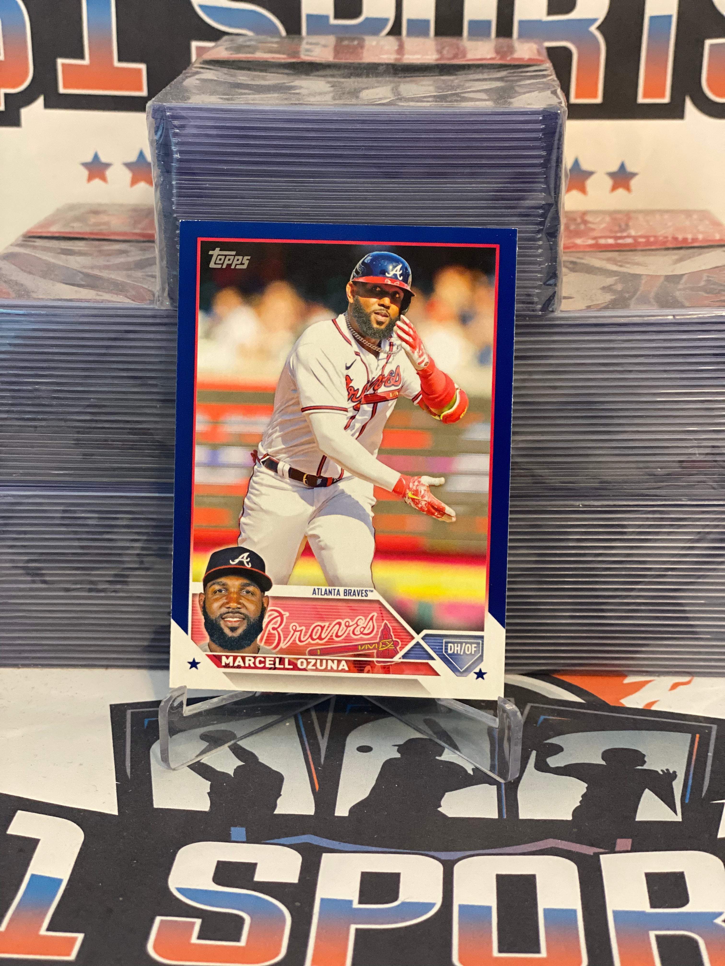  2023 TOPPS #125 MARCELL OZUNA ATLANTA BRAVES BASEBALL