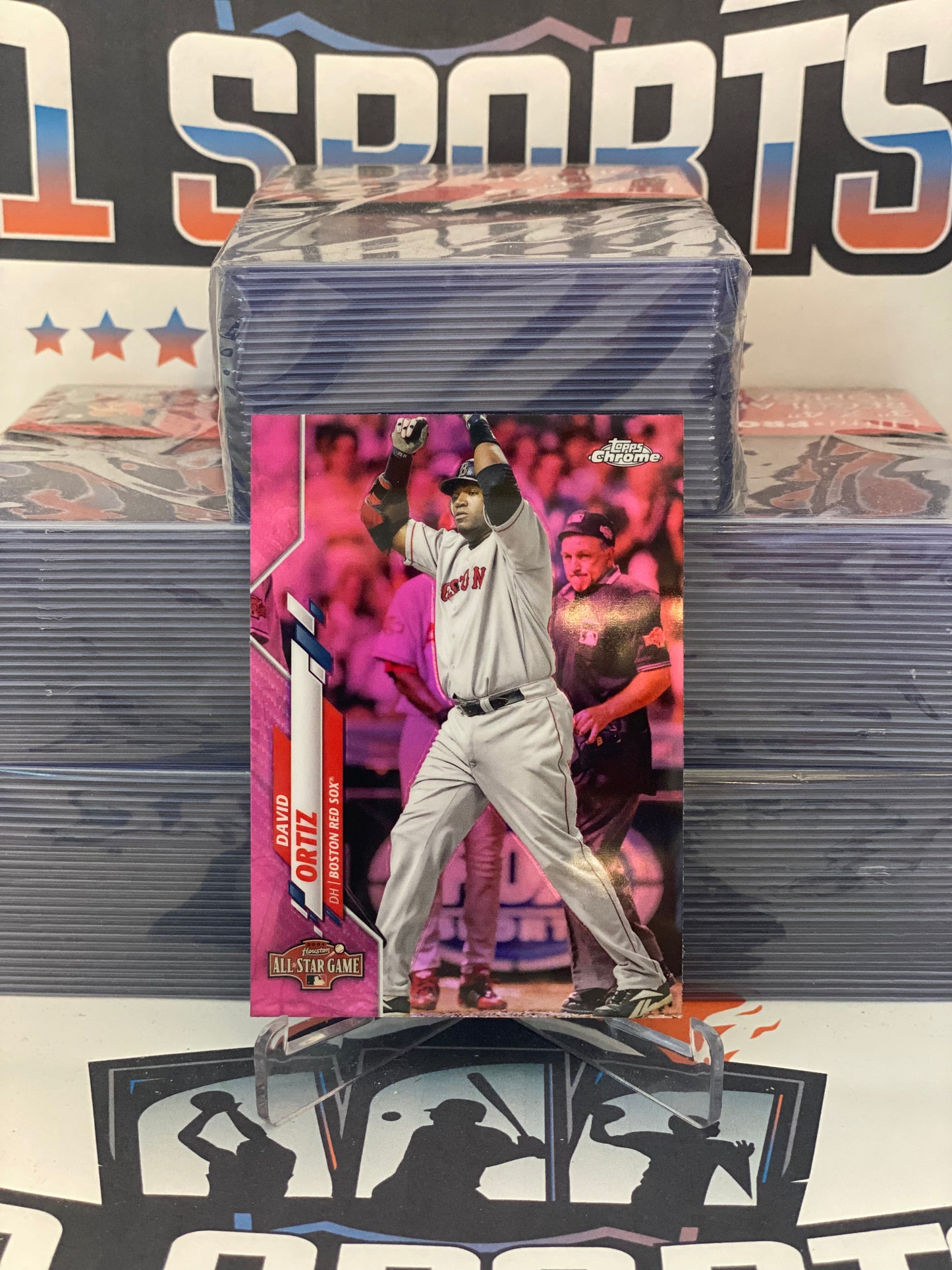 2020 Topps Update (Pink Refractor, 2004 Home Run Derby) David Ortiz #U-82
