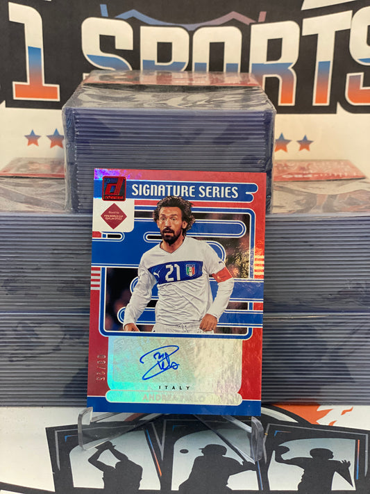 2021 Donruss FIFA World Cup (Red, Signature Series Auto 03/25) Andrea Pirlo #SS-AP