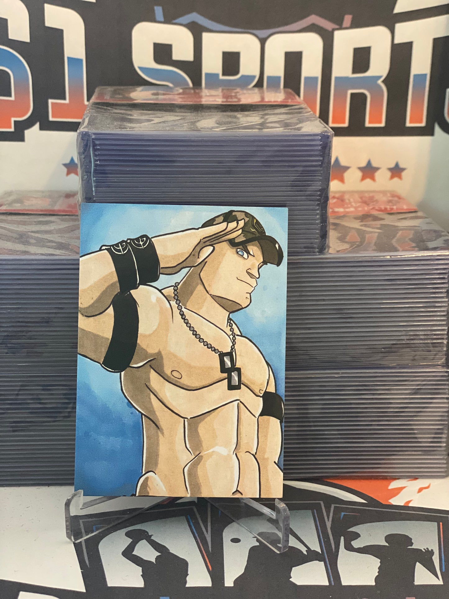 2021 Topps Heritage WWE (Sketch Card Reproduction) John Cena #SCR-3