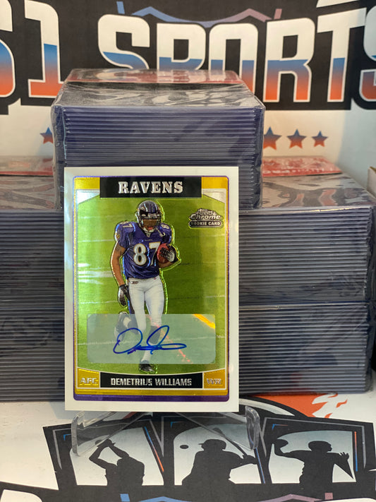 2006 Topps Chrome (Rookie Auto) Demetrius Williams #265