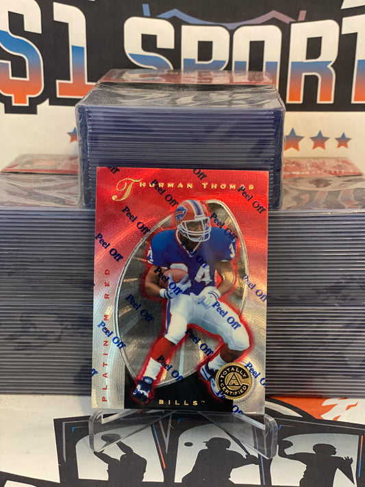 1997 Pinnacle Totally Certified (Red 4602/4999) Thurman Thomas #81