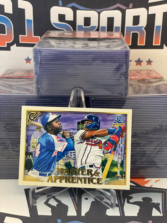 2019 Topps Gallery (Master & Apprentice) Hank Aaron & Ronald Acuna Jr. #MA-AA