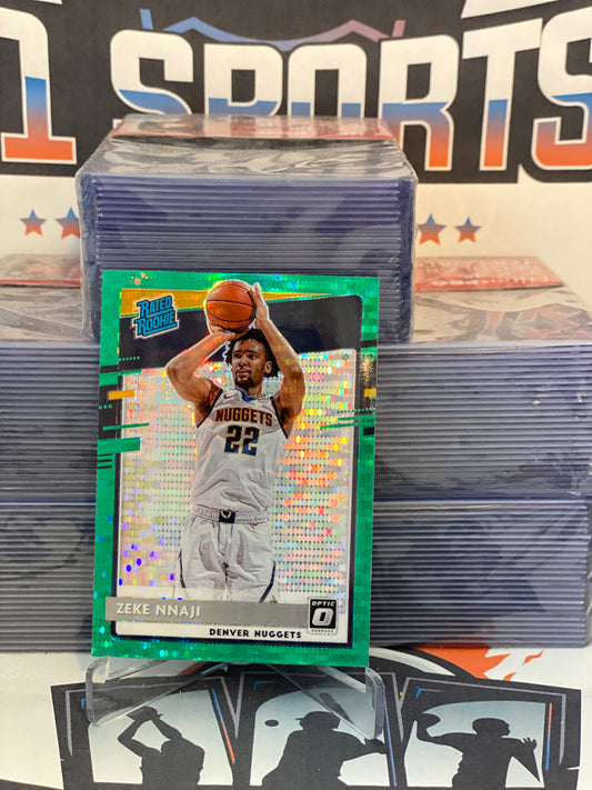 2020 Donruss Optic (Fanatics Green Prizm, Rated Rookie) Zeke Nnaji #172