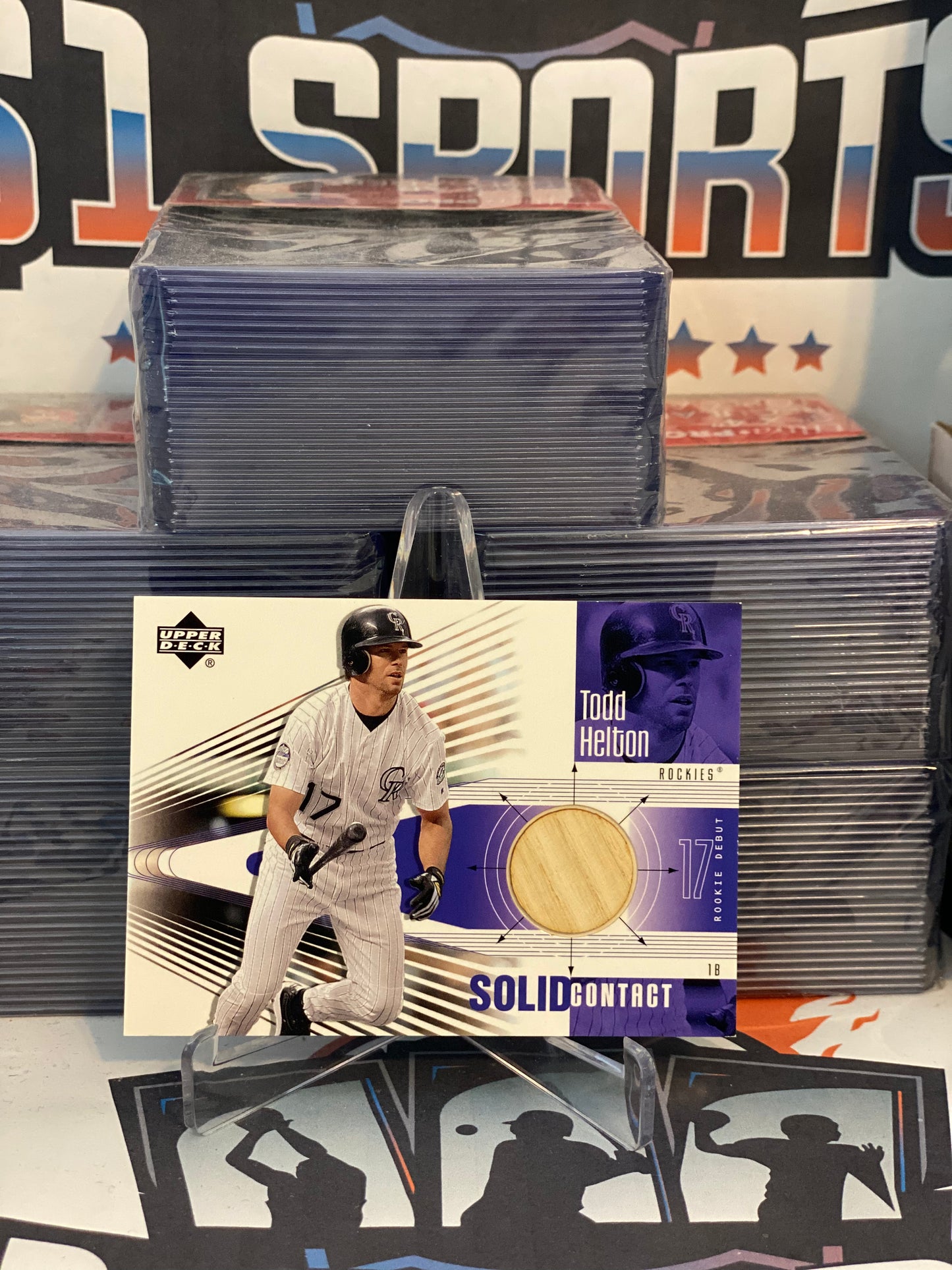 2002 Upper Deck (Solid Contact Bat Relic) Todd Helton #SC-TH