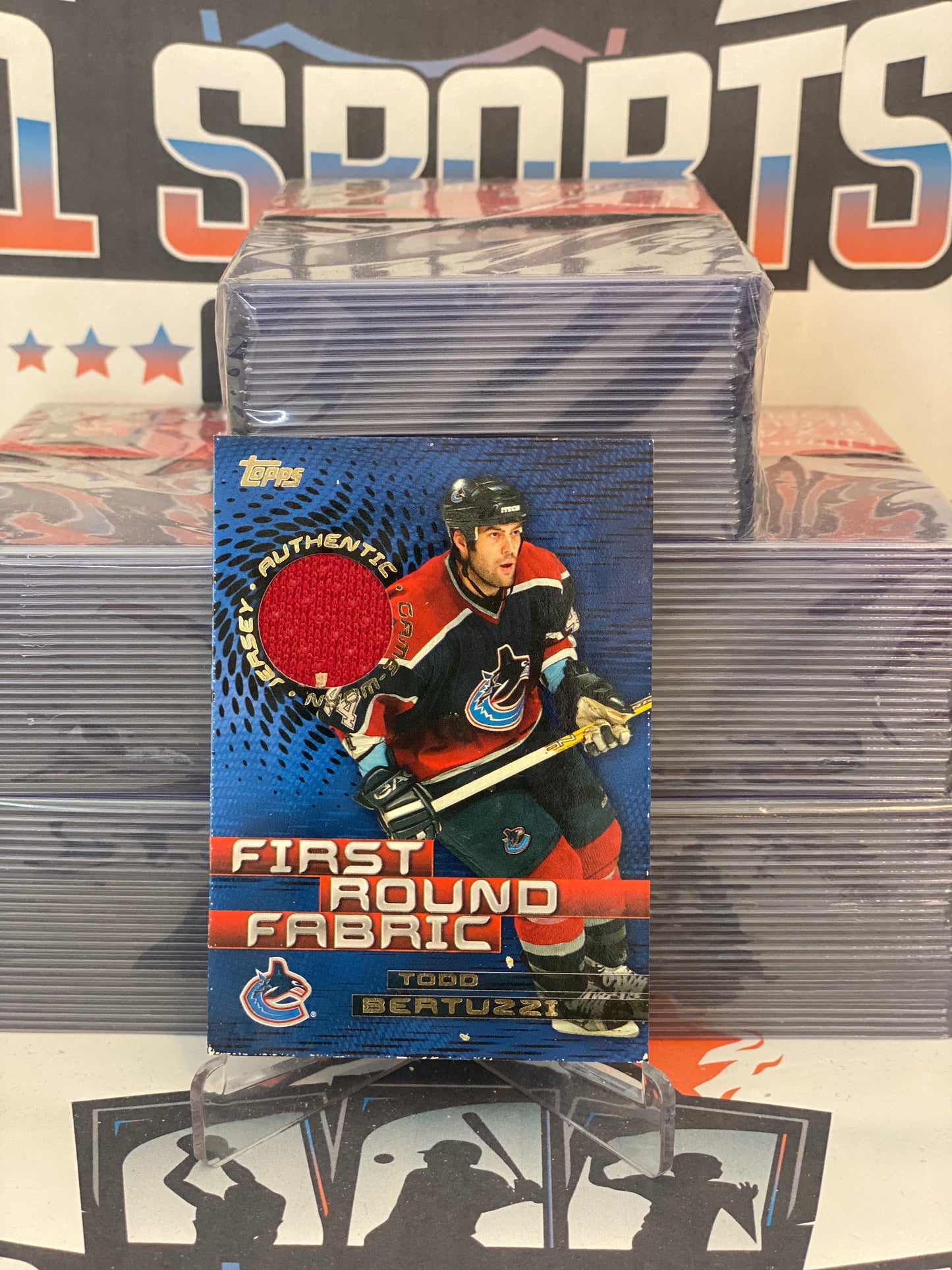 2003 Topps (First Round Fabric Relic) Todd Bertuzzi #FR-TB