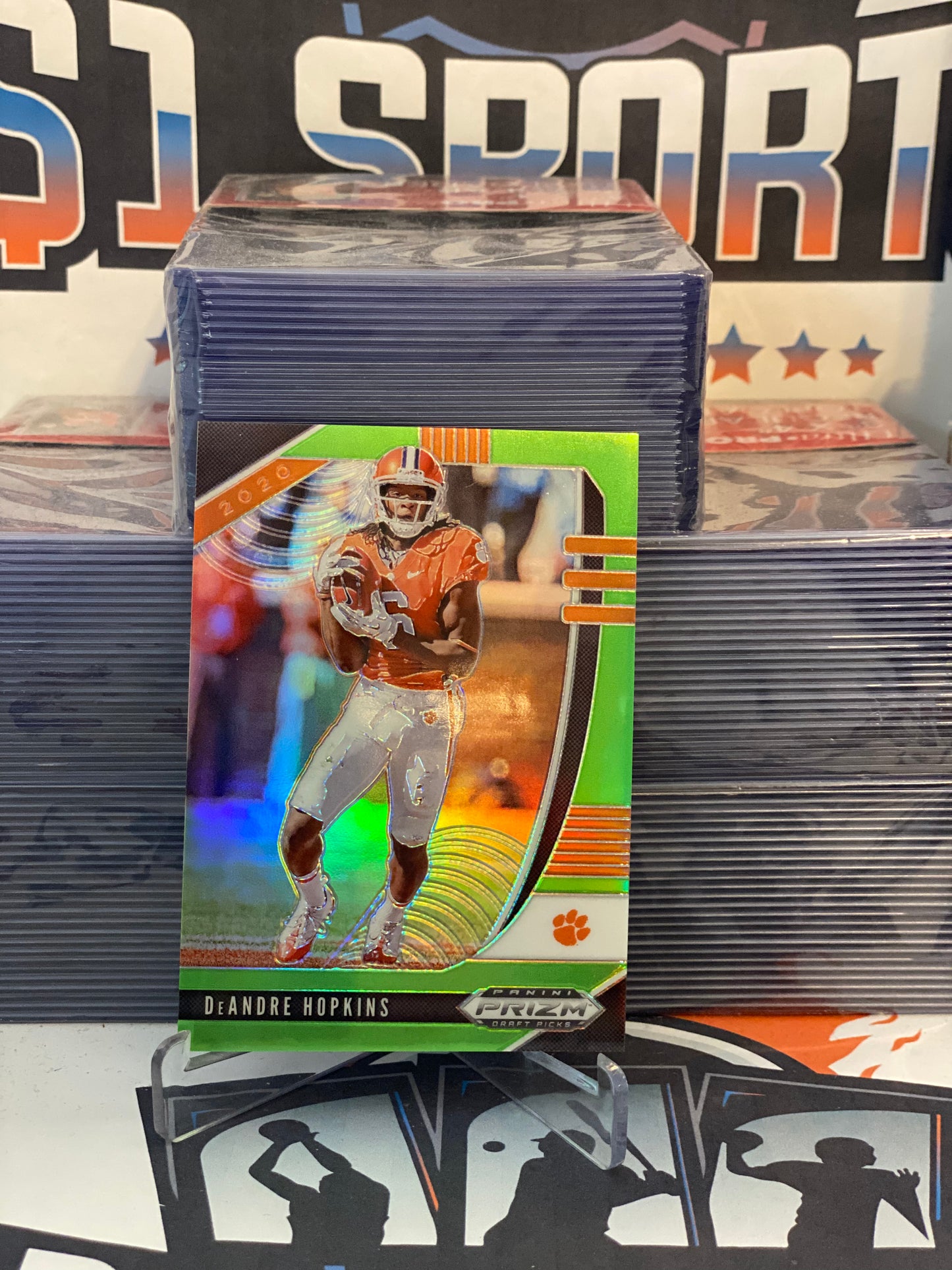 2020 Panini Prizm Draft Picks (Neon Green Prizm 049/125) DeAndre Hopkins #28