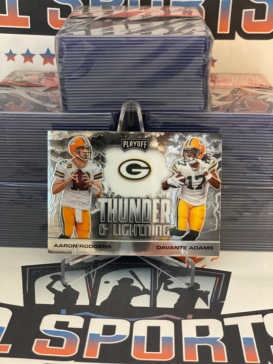 2020 Panini Playoff (Thunder & Lightning) Aaron Rodgers & DaVante Adams #TL-5