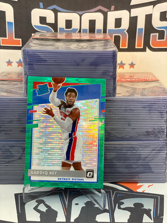 2020 Donruss Optic (Fanatics Green Prizm, Rated Rookie) Saddiq Bey #169