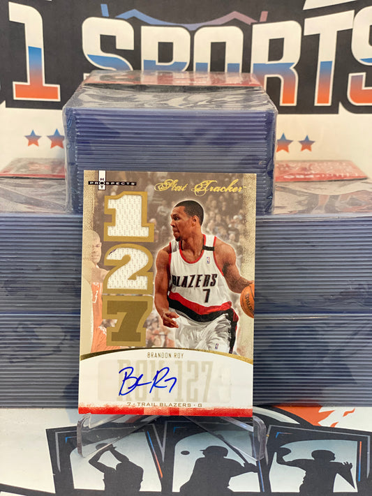 2007 Fleer Hot Prospects (Stat Tracker Auto Relic 34/50) Brandon Roy #ST-12