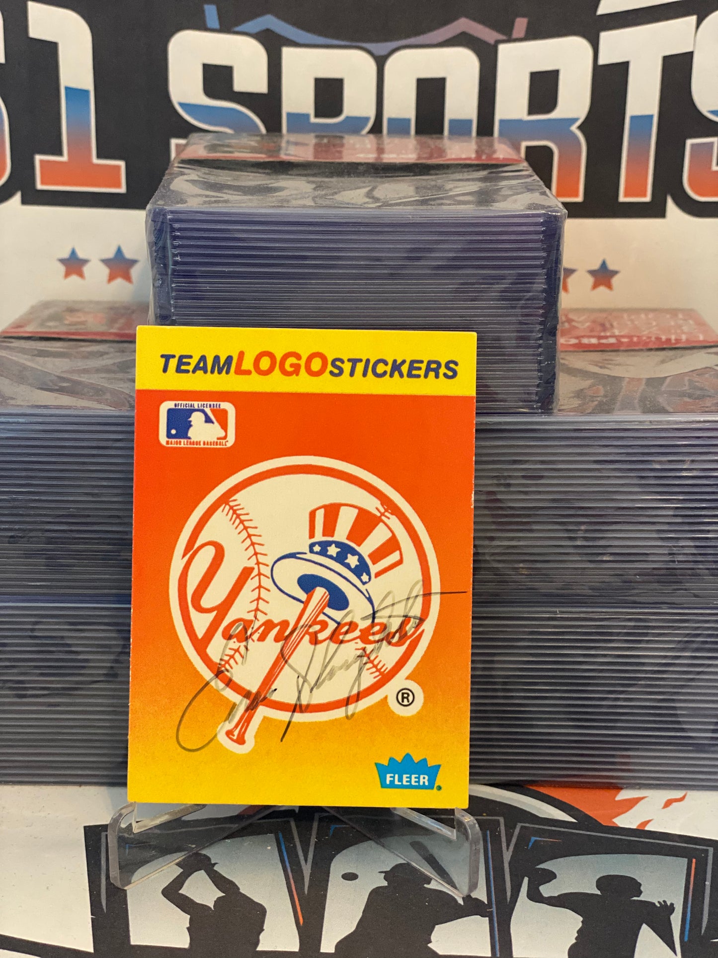 1991 Fleer (Hand-Signed Auto) Enos Slaughter #NNO