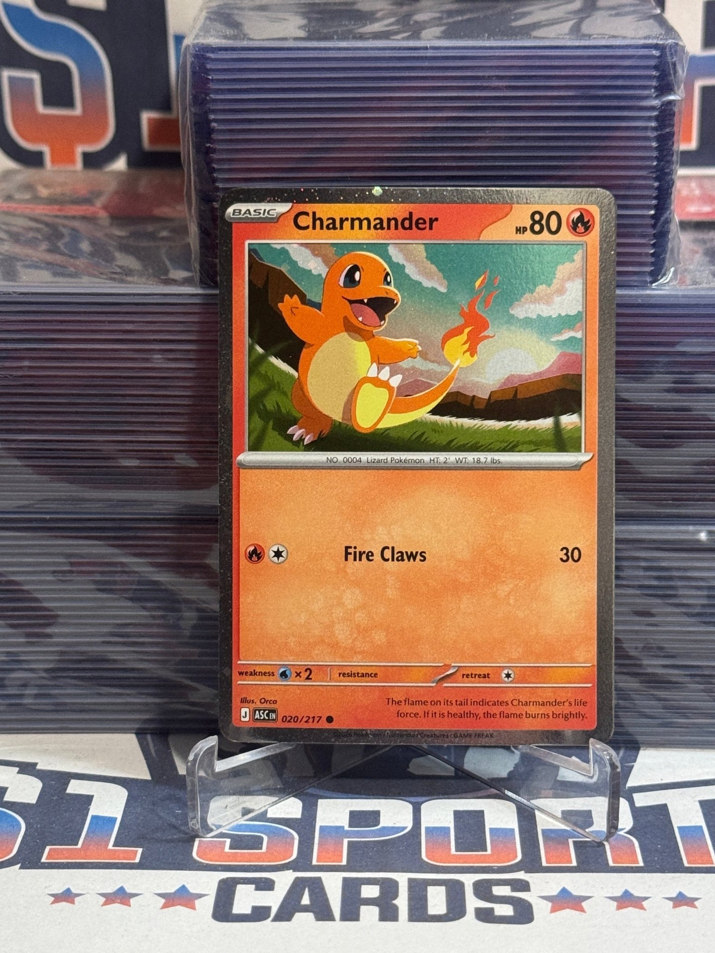Pokemon TCG: Ascended Heroes - Charmander (Cosmos Holo, Common) 20