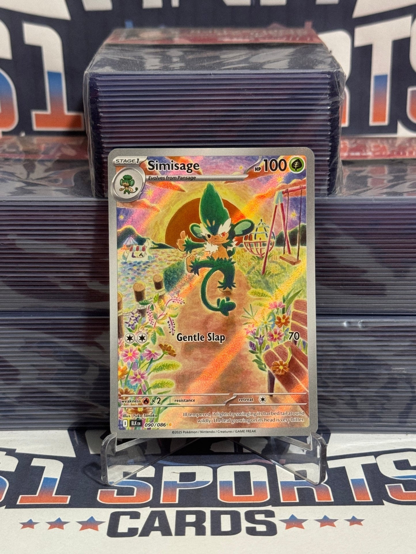 Pokemon TCG: Black Bolt - Simisage (Illustration Rare) 90