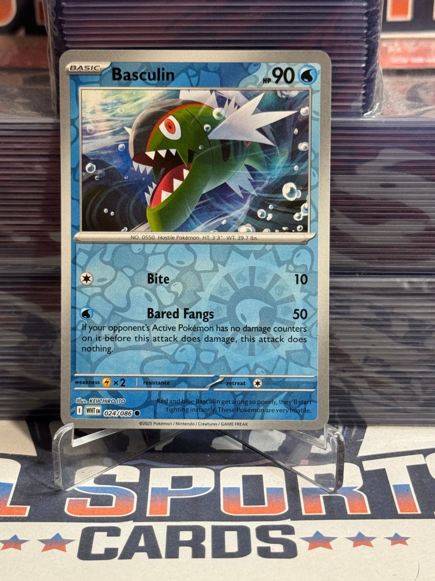 Pokemon TCG: Black & White - Basculin (Reverse Holo, Common) 24