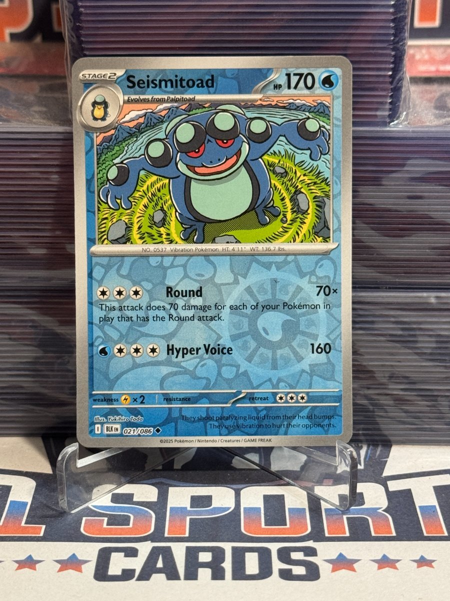 Pokemon TCG: Black & White - Seismitoad (Reverse Holo, Uncommon) 21