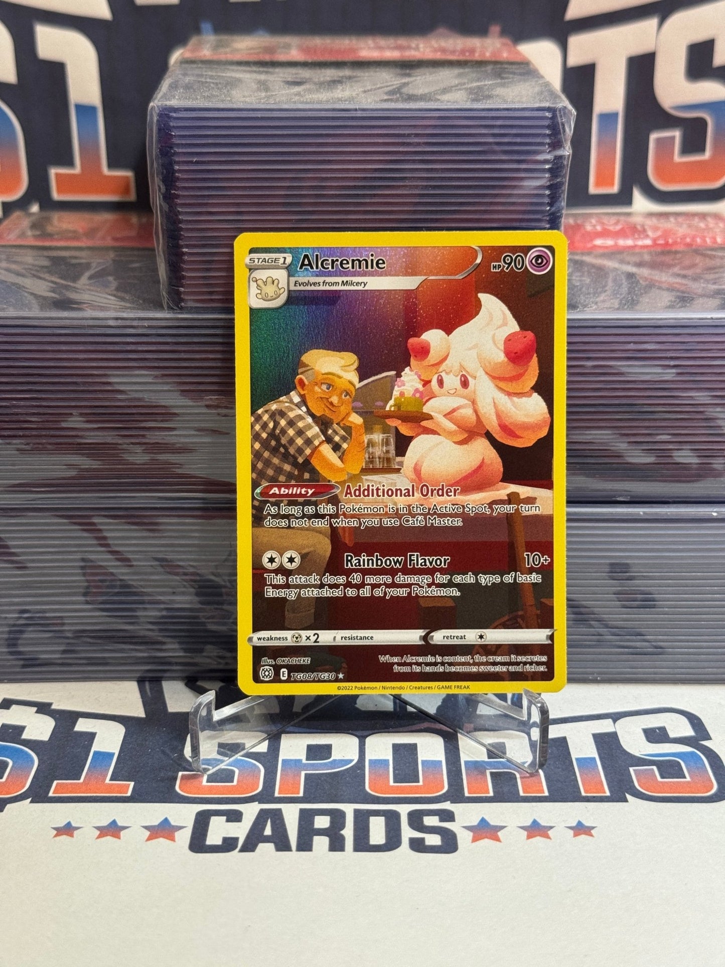 Pokemon TCG: Brilliant Stars: Trainer Gallery - Alcremie (Holo, Ultra Rare) #TG08