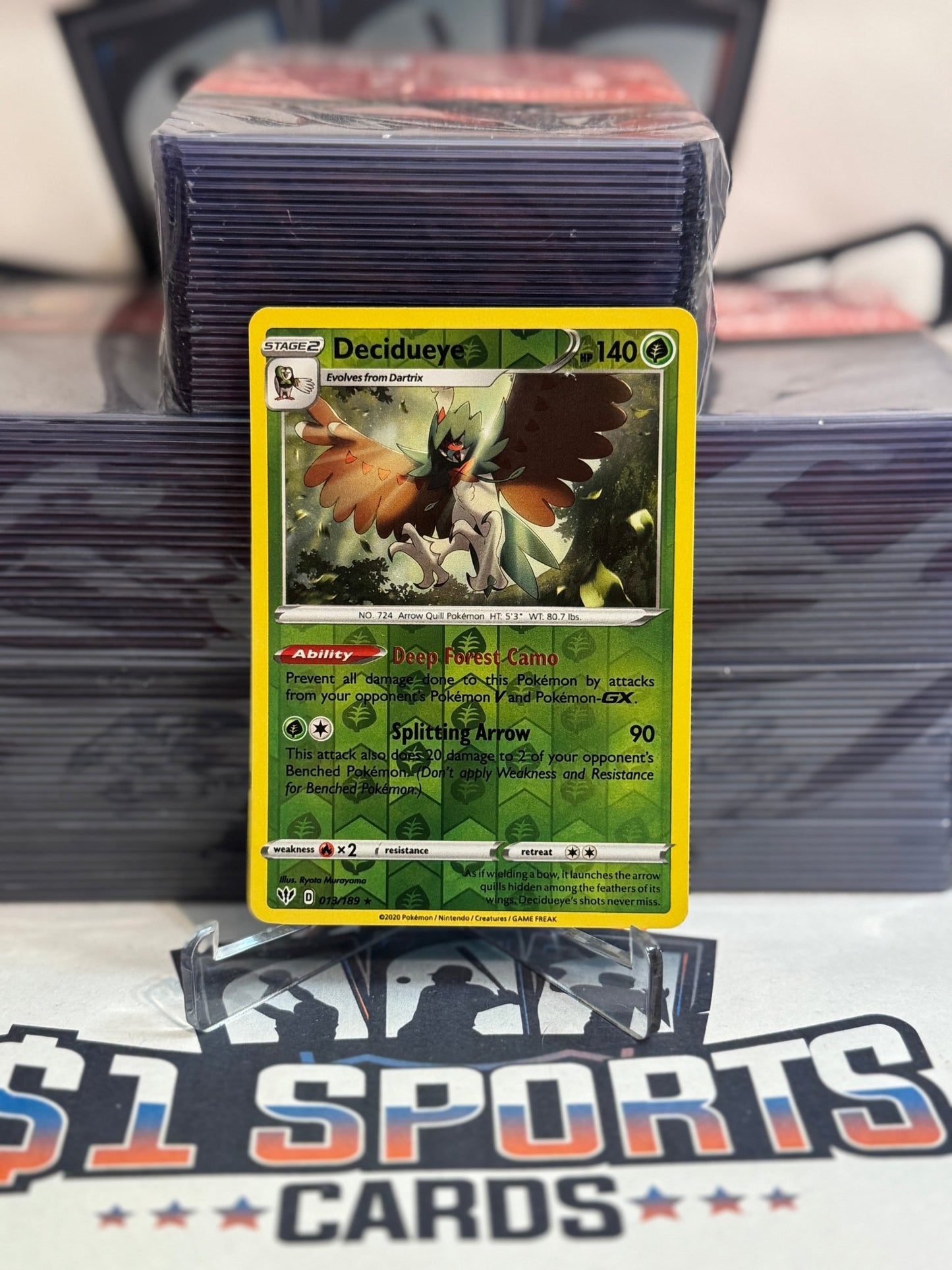 Pokemon TCG: Darkness Ablaze - Decidueye (Reverse Holo, Rare) #13