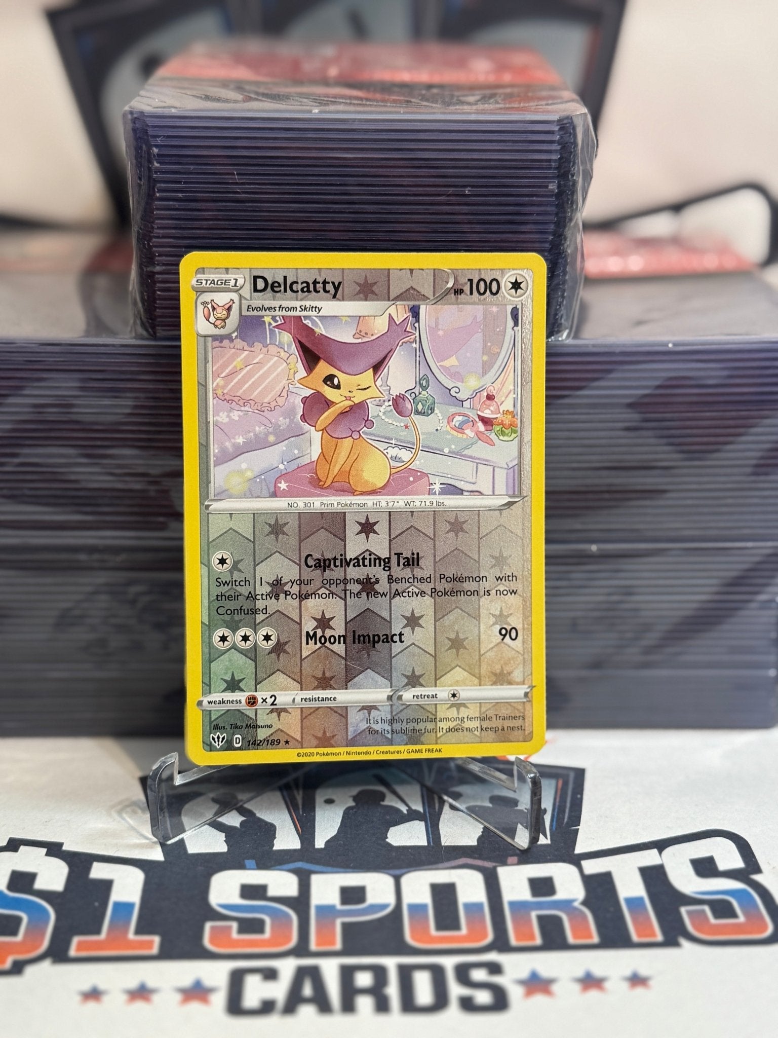 delcatty pokemon card Pokemon TCG: Darkness Ablaze