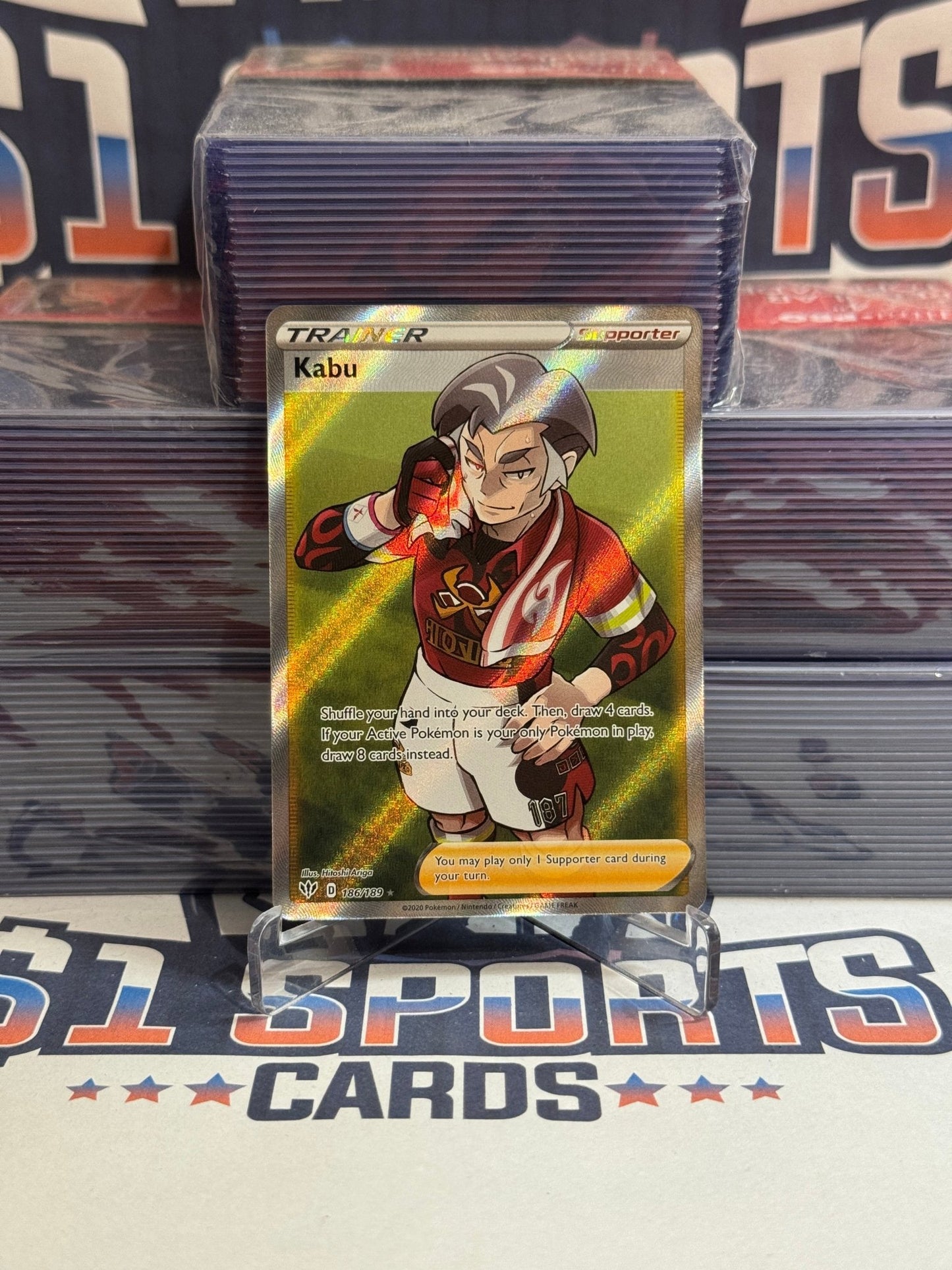 Pokemon TCG: Darkness Ablaze - Kabu (Full Art, Ultra Rare) #186