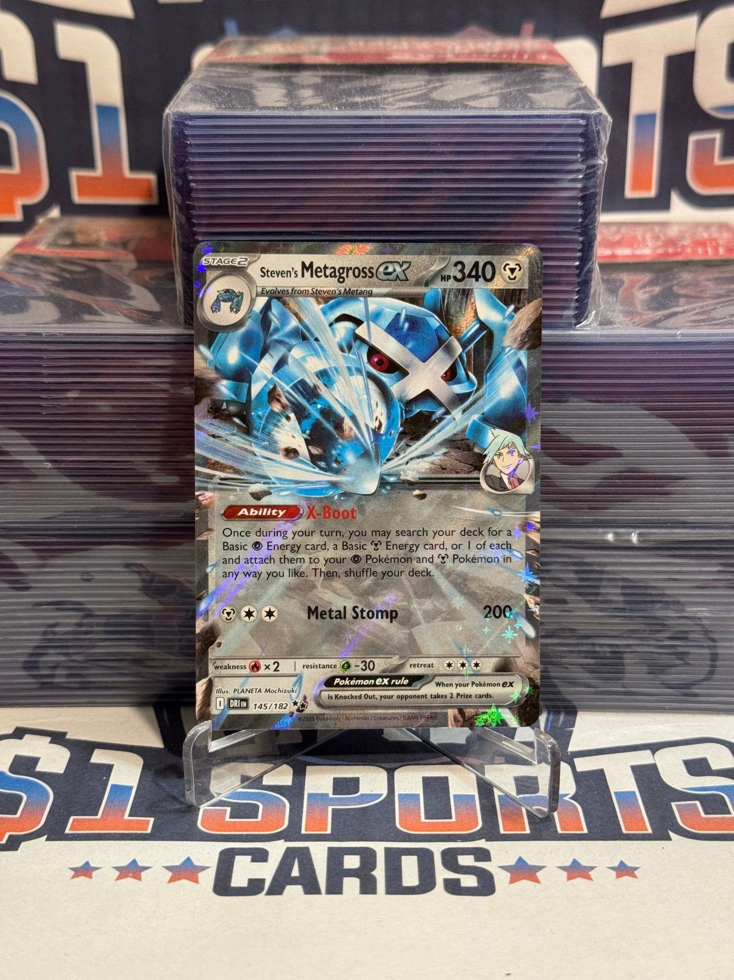 Pokemon TCG: Destined Rivals - Steven's Metagross EX (Double Rare) 145