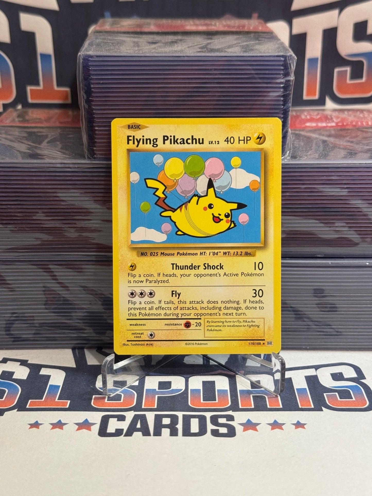 Pokemon TCG: Evolutions - Flying Pikachu (Secret Rare) #110
