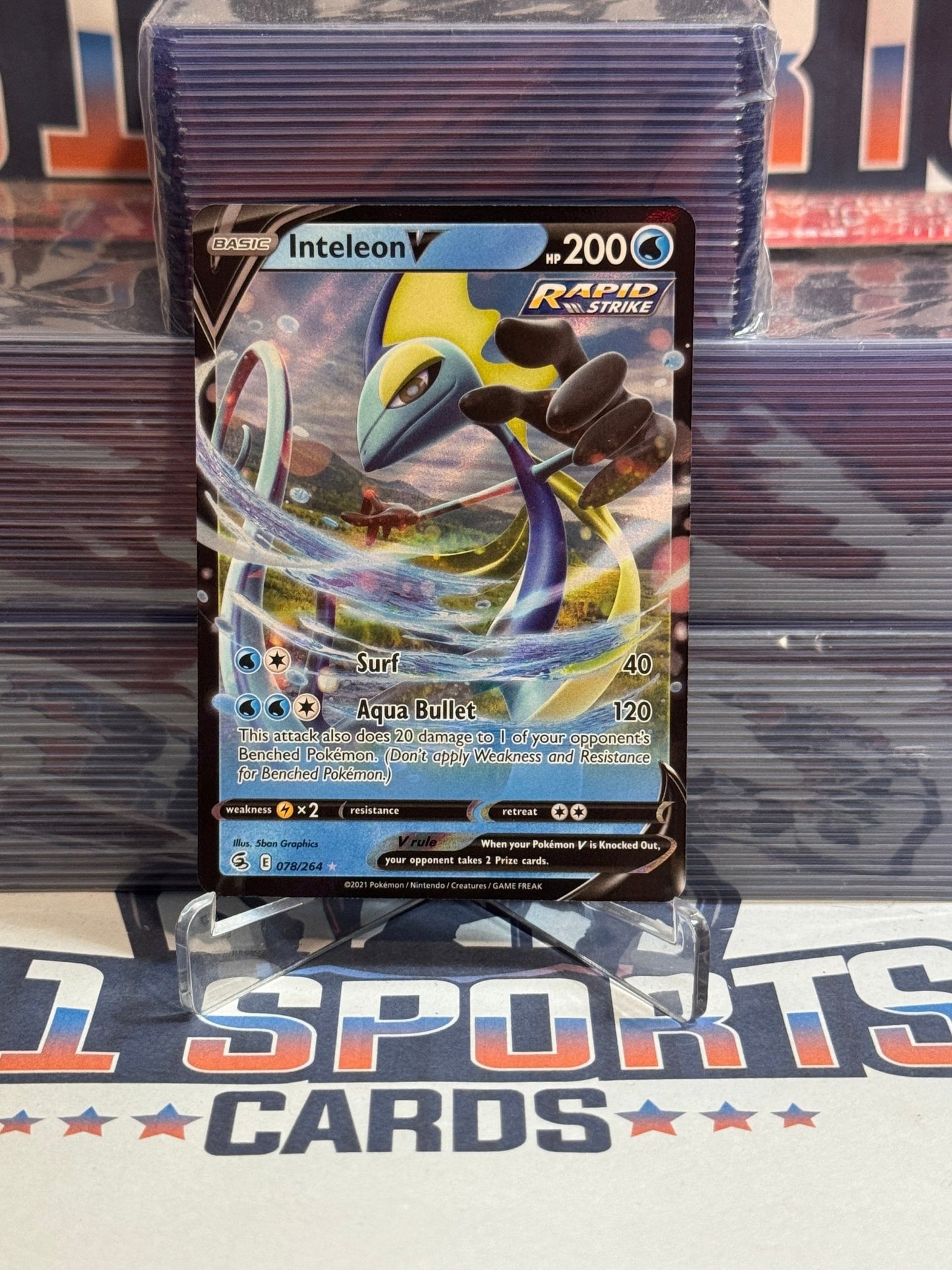 Pokemon TCG: Fusion Strike - Inteleon V 78
