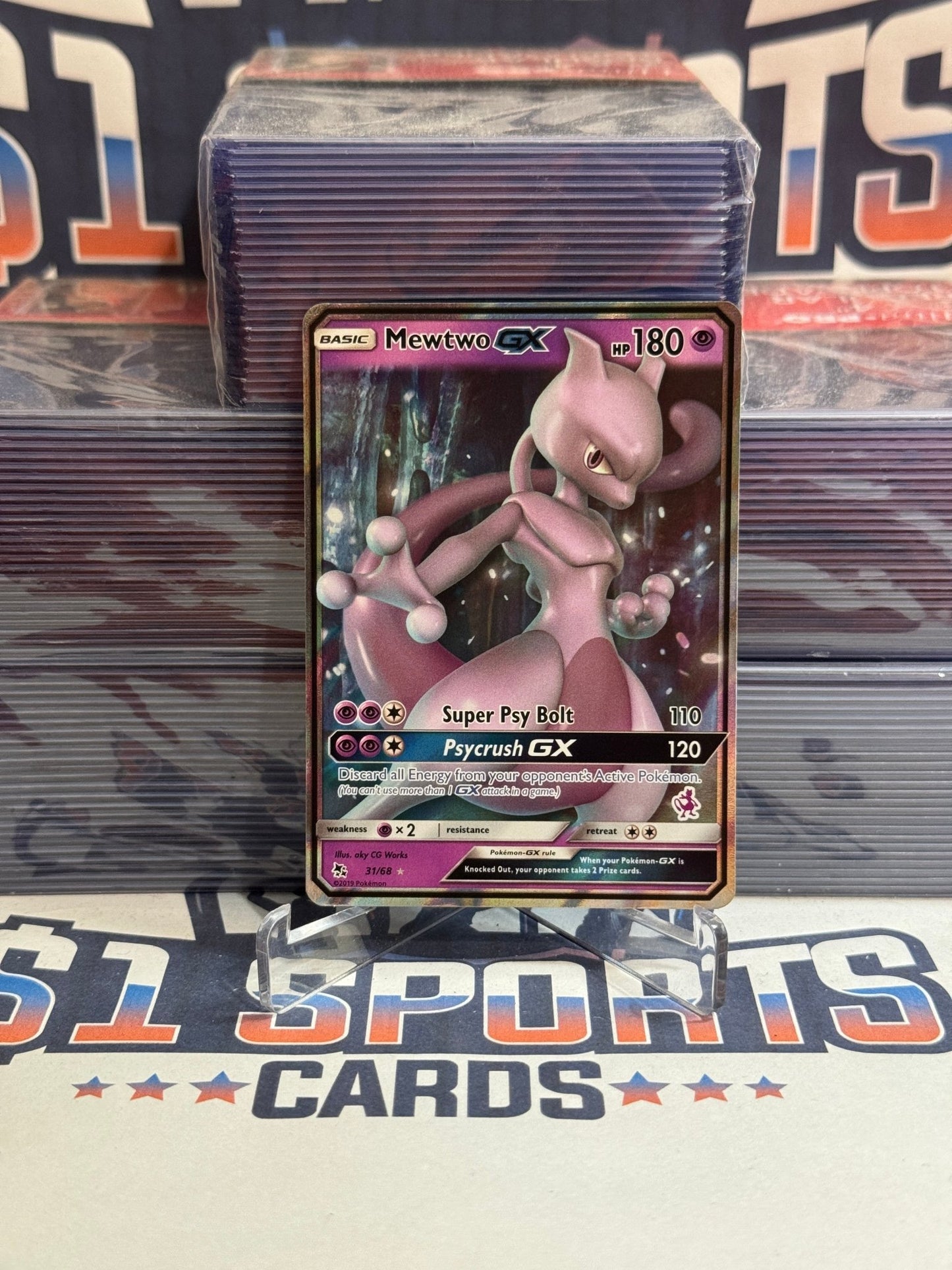 Pokemon TCG: Hidden Fates - Mewtwo GX (Ultra Rare) #31