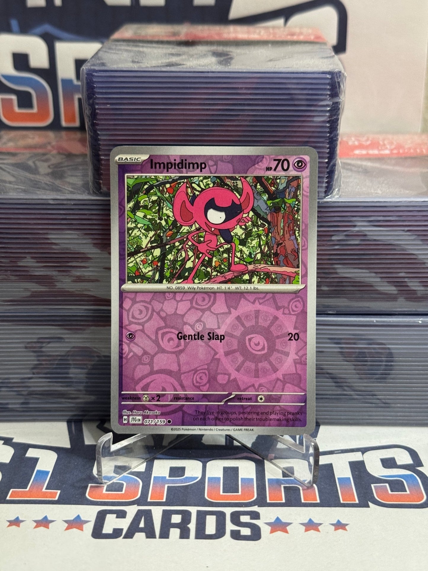 Pokemon TCG: Journey Together - Impidimp (Reverse Holo, Common) #71