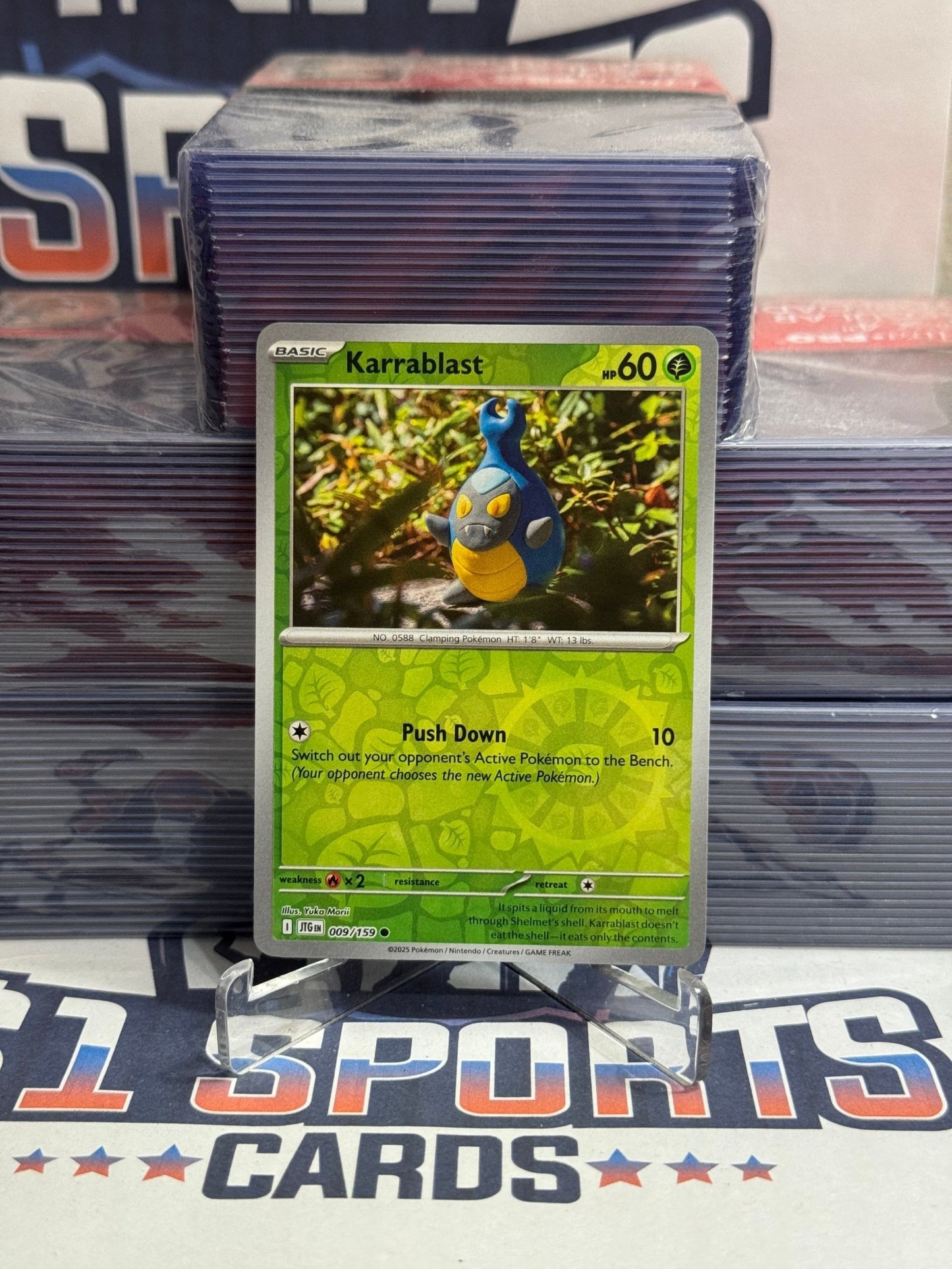 Pokemon TCG: Journey Together - Karrablast (Reverse Holo, Common) #9