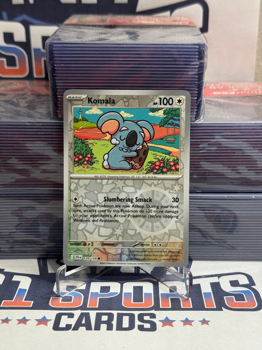 Pokemon TCG: Journey Together - Komala (Reverse Holo, Common) #129