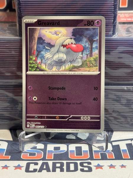 Pokemon TCG: Mega Evolutions - Greavard (Reverse Holo, Common) 65