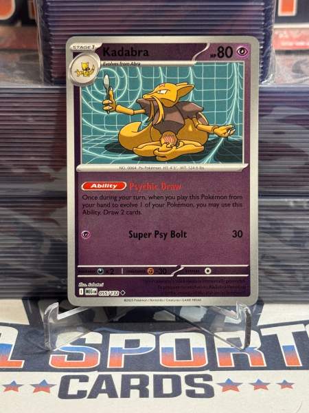 Pokemon TCG: Mega Evolutions - Kadabra (Reverse Holo, Uncommon) 55