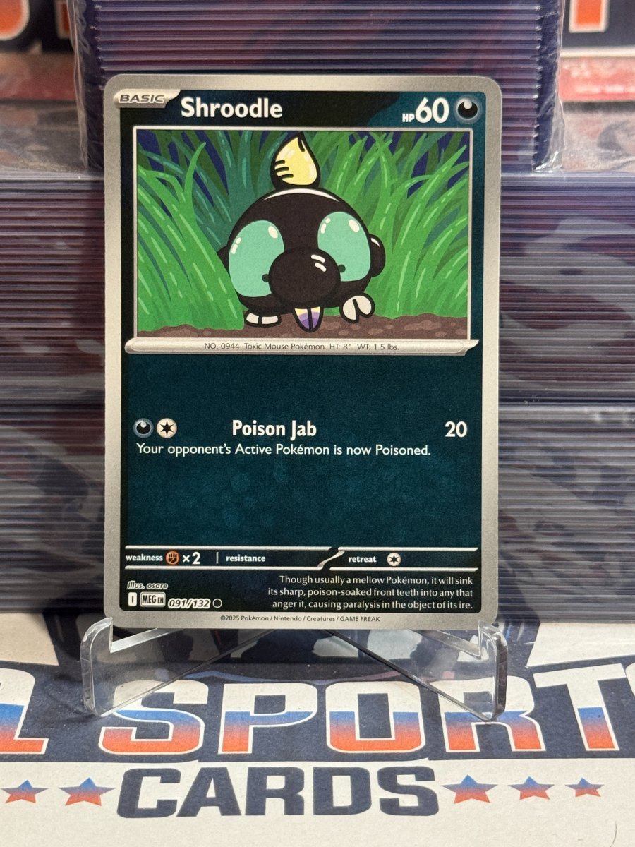 Pokemon TCG: Mega Evolutions - Shroodle (Reverse Holo, Common) 91