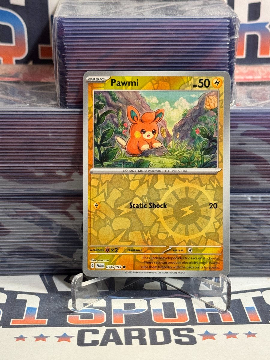 Pokemon TCG: Paldea Evolved - Pawmi (Reverse Holo, Common) 74