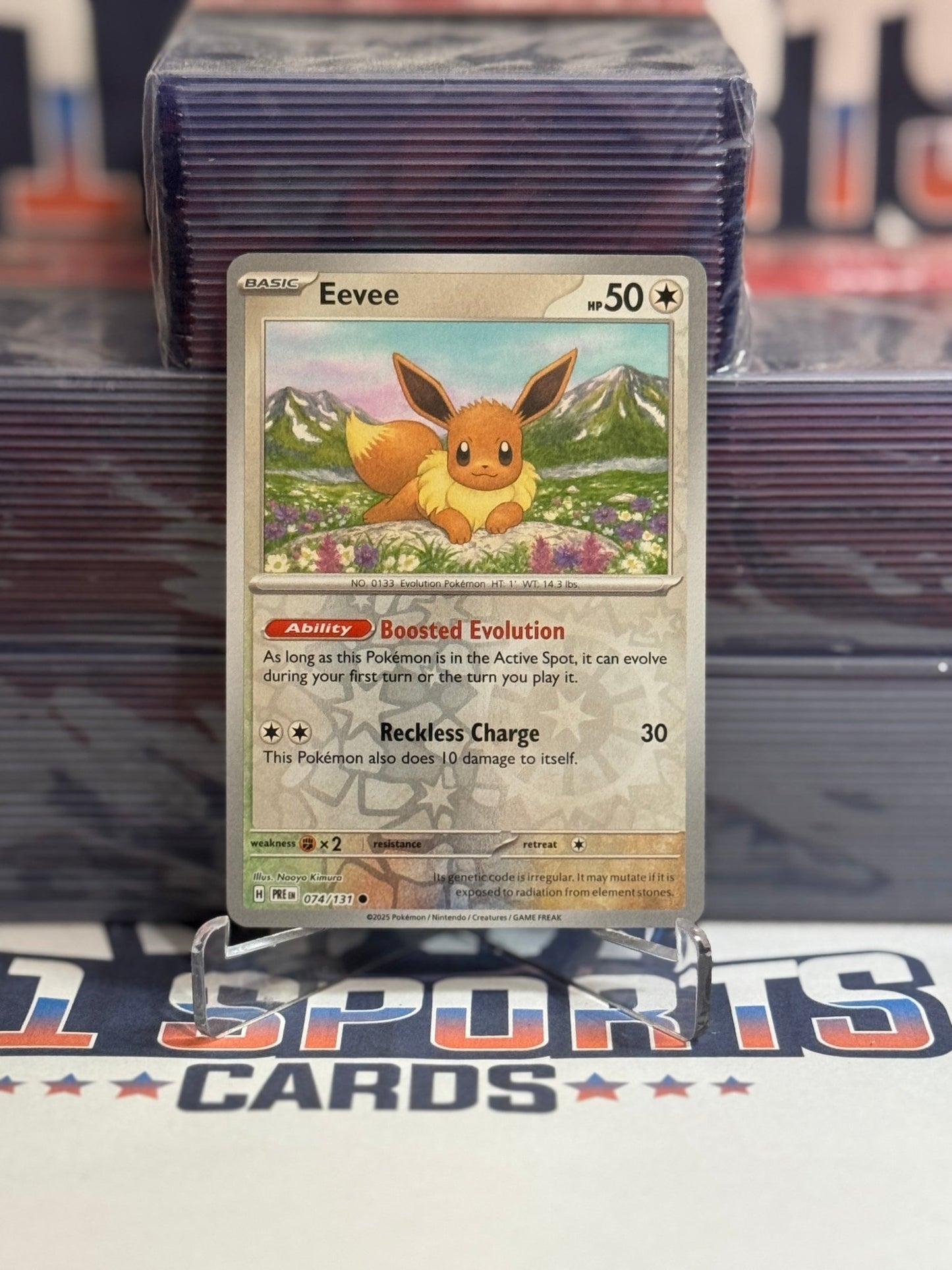 Pokemon TCG: Prismatic Evolutions - Eevee (Reverse Holo, Common) #74
