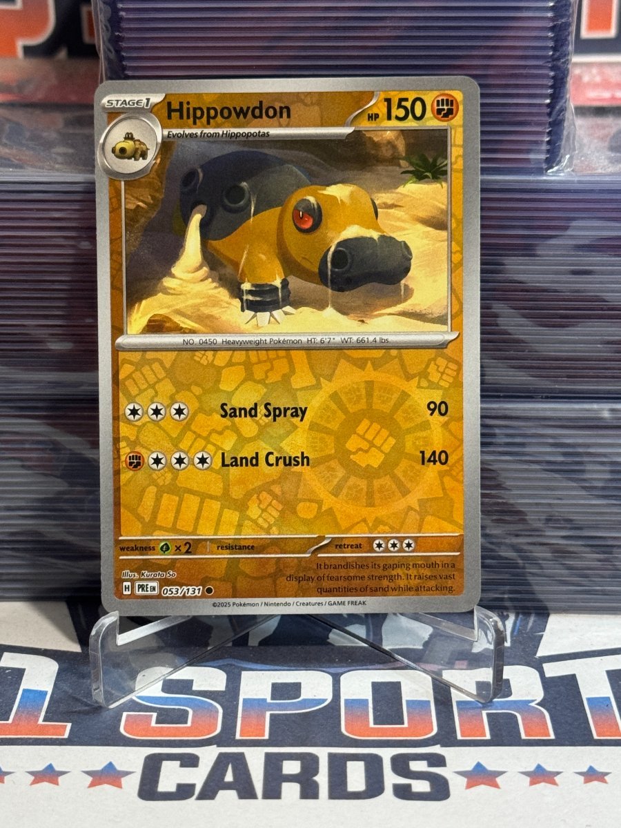 Pokemon TCG: Prismatic Evolutions - Hippowdon (Reverse Holo, Common) 450