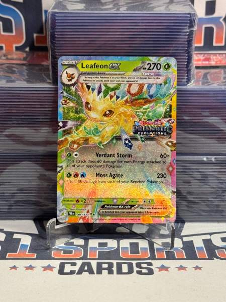 Pokemon TCG: Prismatic Evolutions - Leafeon EX (PE Stamped, Double Rare) 6