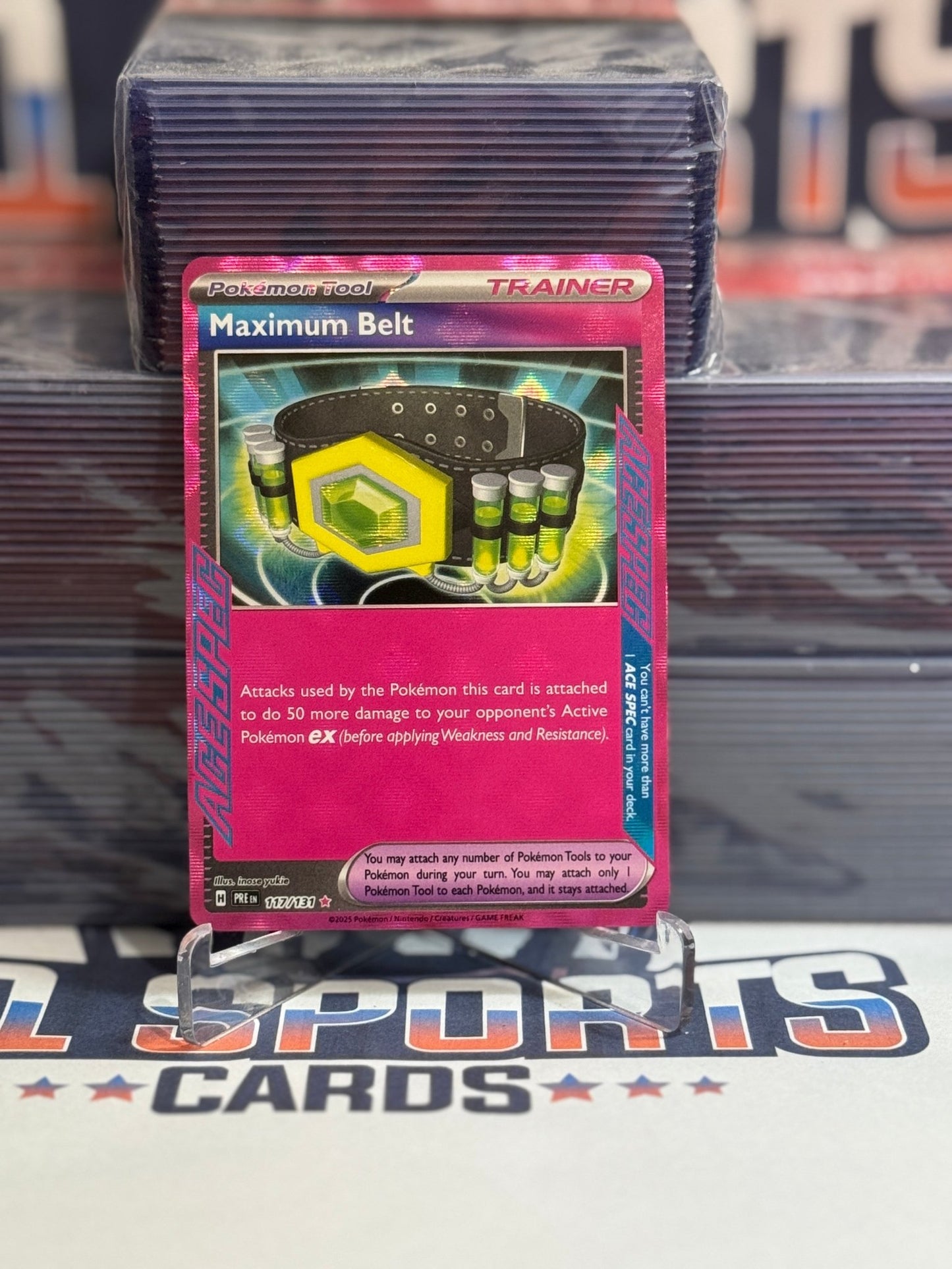 Pokemon TCG: Prismatic Evolutions - Maximum Belt (Rare) #117