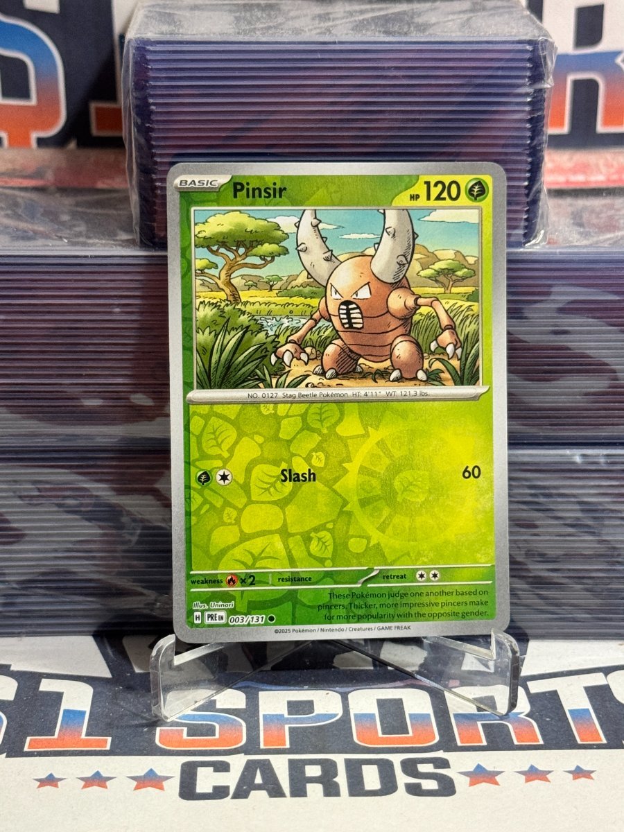 Pokemon TCG: Prismatic Evolutions - Pinsir (Reverse Holo, Common) 3