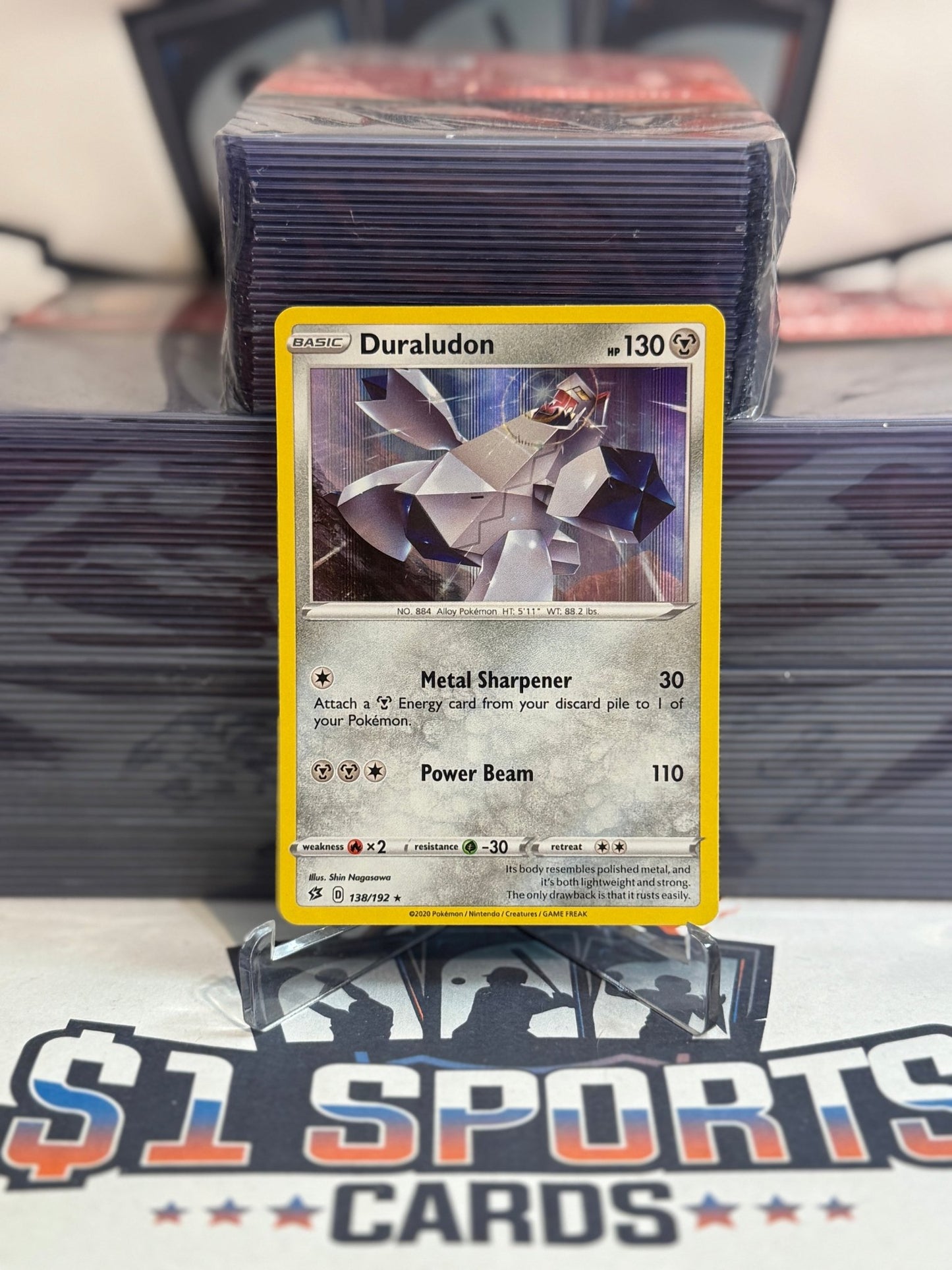 Pokemon TCG: Rebel Clash - Duraludon (Holo, Rare) #138
