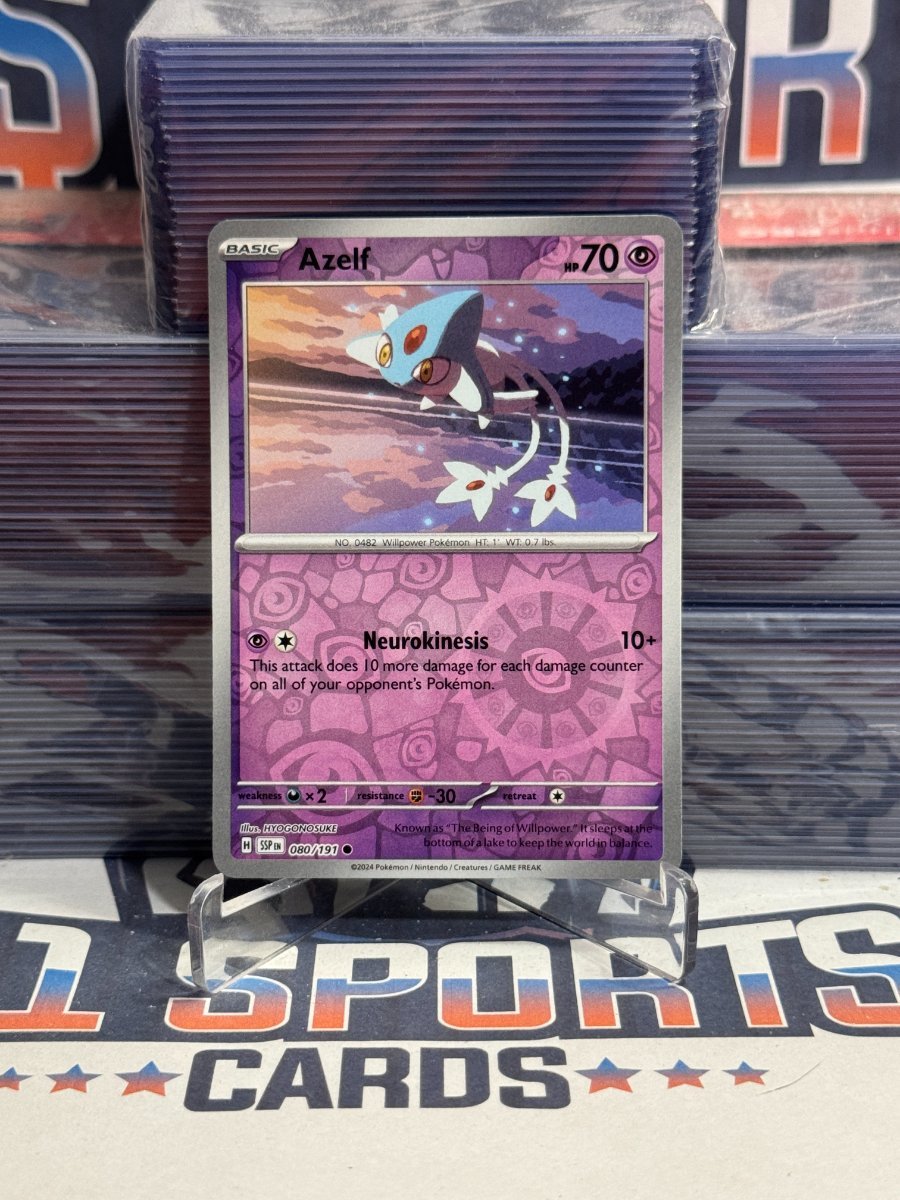 Pokemon TCG: Surging Sparks - Azelf (Reverse Holo, Common) 80