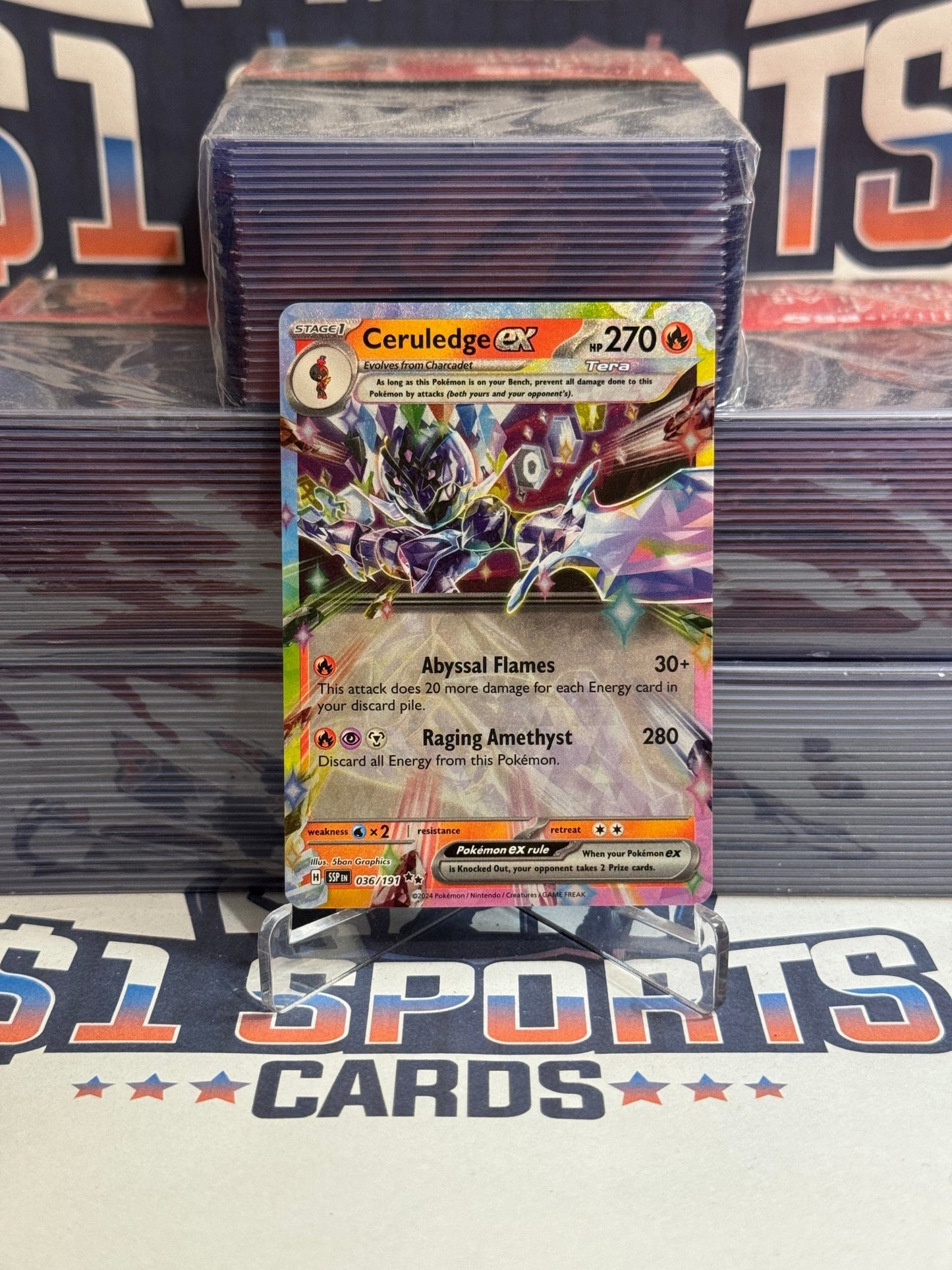 Pokemon TCG: Surging Sparks - Ceruledge EX (Double Rare) #36