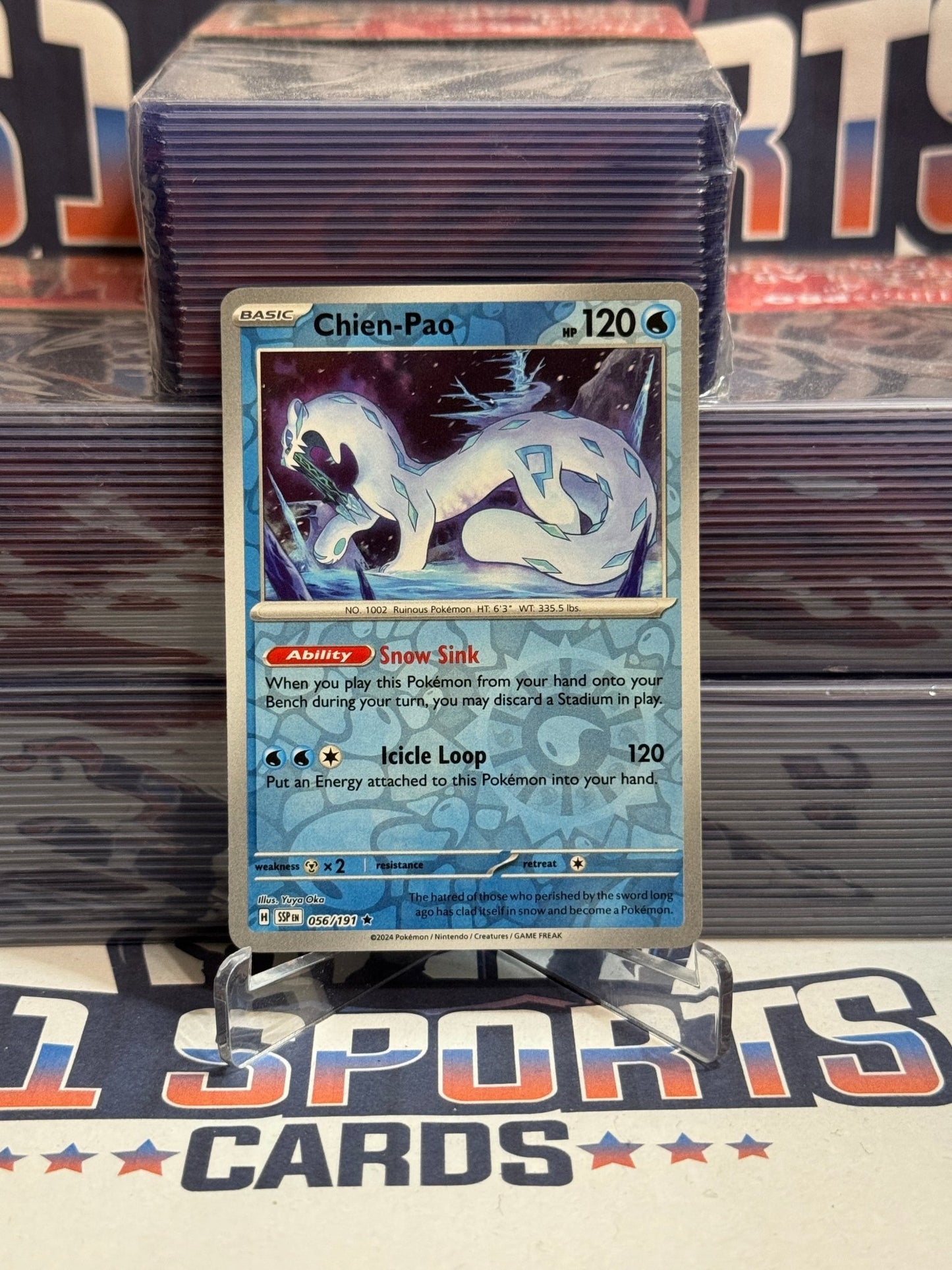 Pokemon TCG: Surging Sparks - Chien - Pao (Holo, Rare) #56