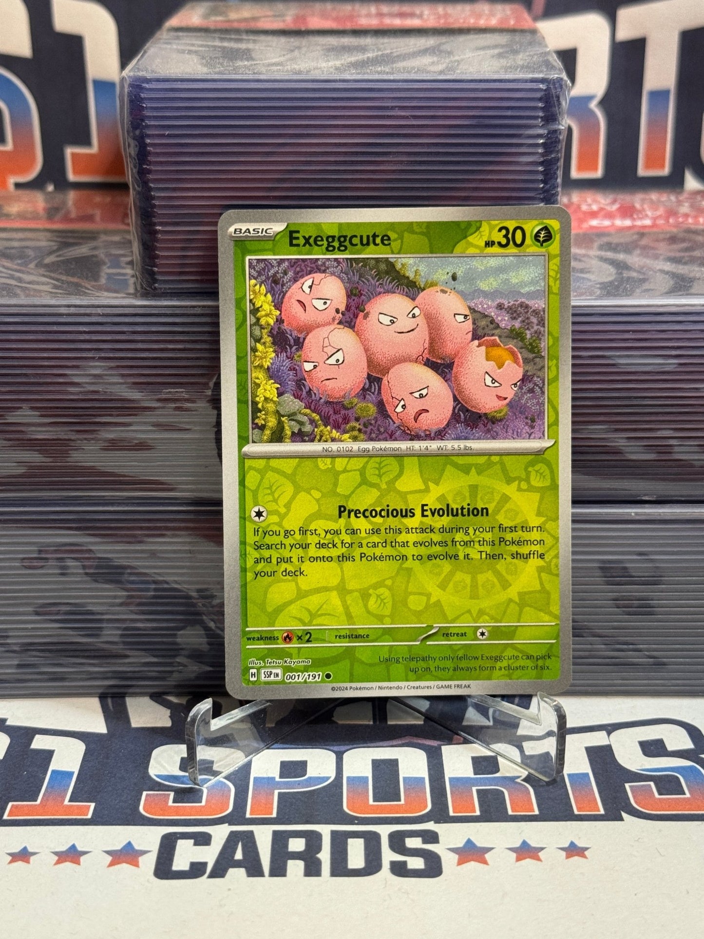 Pokemon TCG: Surging Sparks - Exeggcute (Reverse Holo, Common) #1