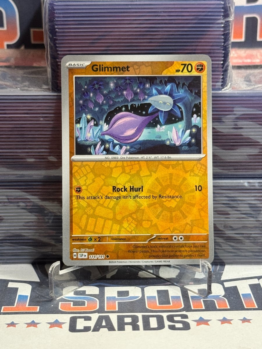Pokemon TCG: Surging Sparks - Glimmet (Reverse Holo, Common) 114