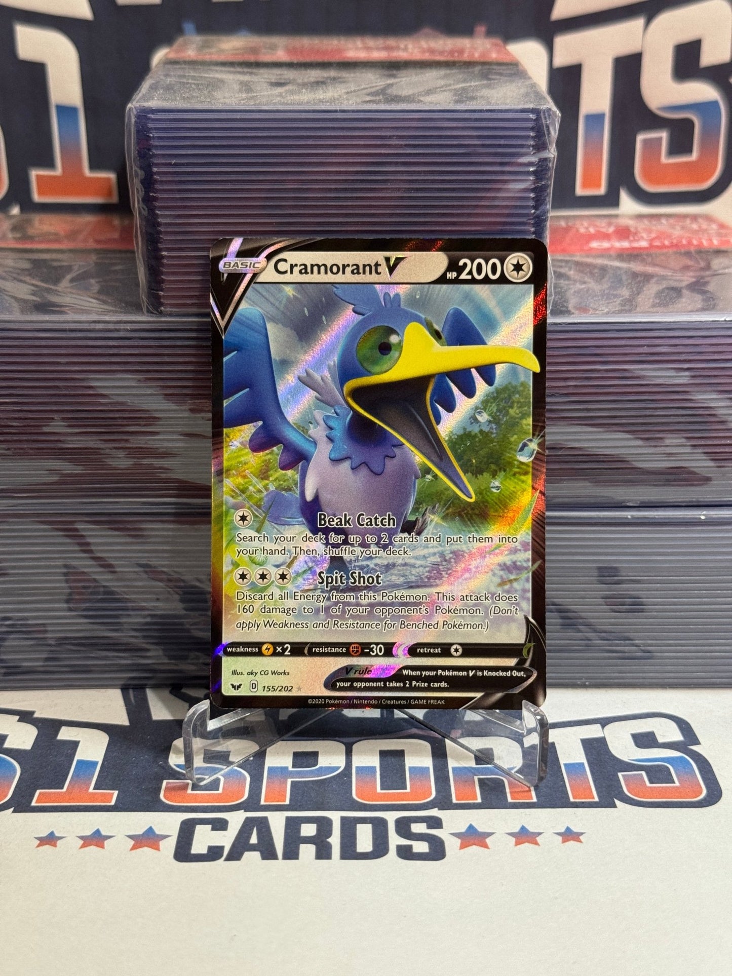 Pokemon TCG: Sword & Shield - Cramorant V (Ultra Rare) #155