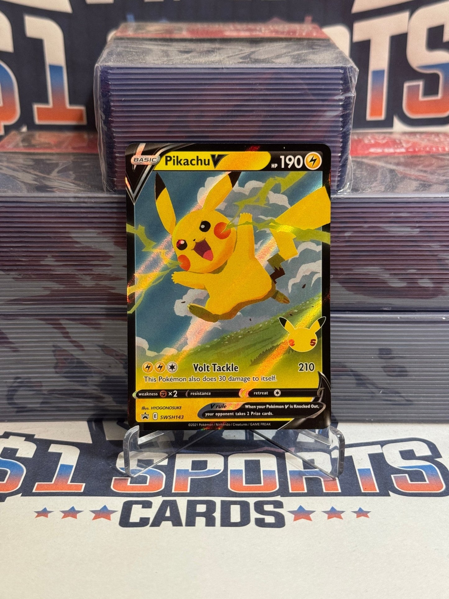 Pokemon TCG: Sword & Shield - Pikachu V (Promo) #SWSH143